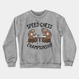 Sloth Speed Chess Championship Crewneck Sweatshirt